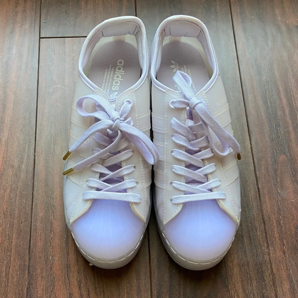 ADIDAS Superstar Jelly Sneakers Purple Women Size 9